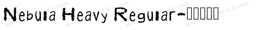 Nebula Heavy Regular字体转换